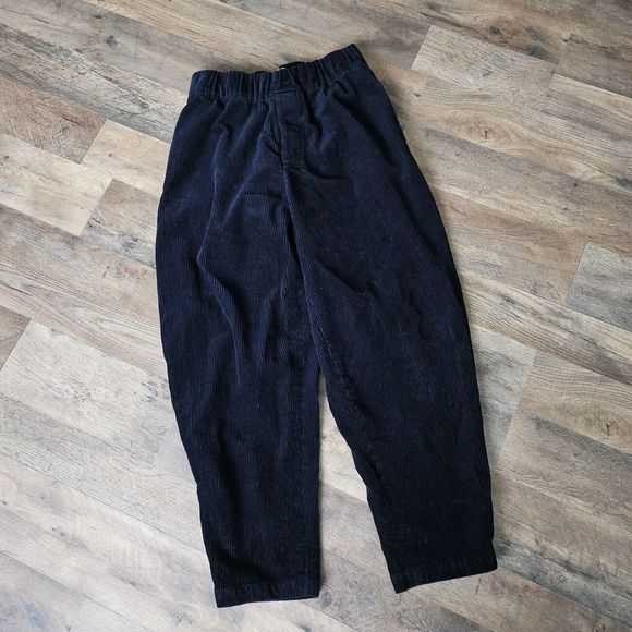 7115 Corduroy Elastic Pull-Up Trouser, Navy Black. Unisex Sz XSmall. Orig. $200. - Picture 10 of 12